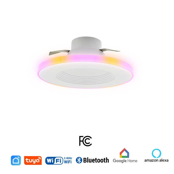 4/6Inch Smart Retrofit Downlight with RGBAI Night Light