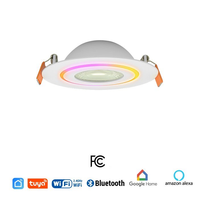 4Inch Smart CCT Round Floating with RGBAI Night Light