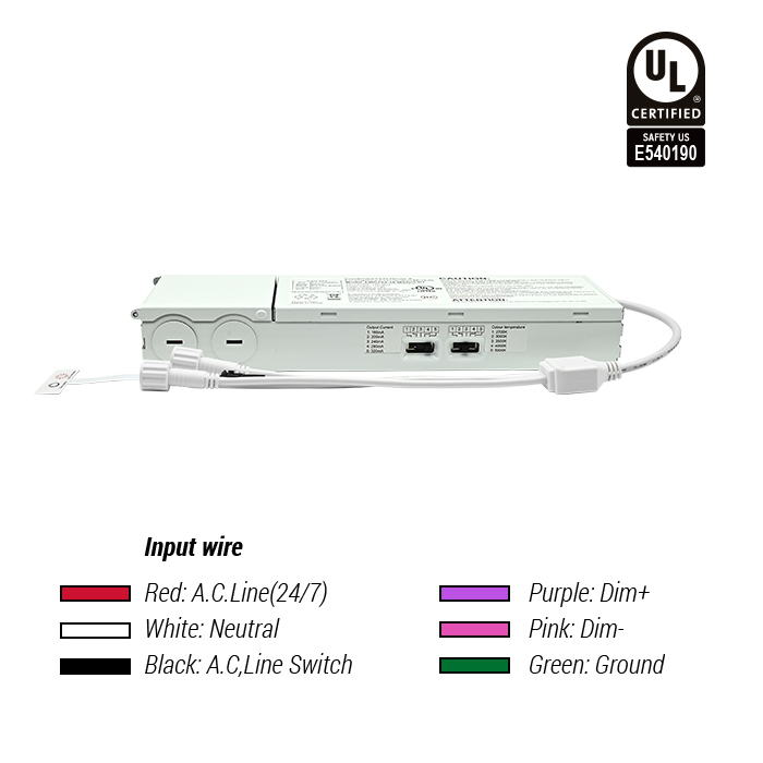 Emergency Backup for Remote J-Box Downlight